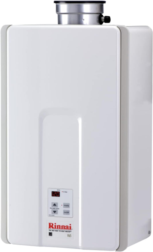 V65Ip Tankless Hot Water Heater, 6.5 GPM, Propane, Indoor Installation