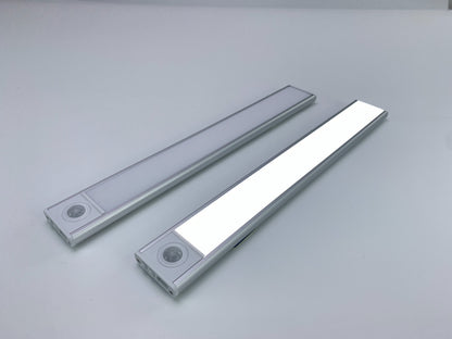 2 Pack-Under Cabinet Lights LED Motion Sensor Light USB Rechargeable Strip Lamp