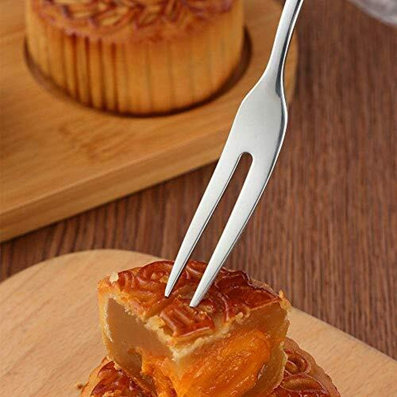 12 Pack Crab Stainless Steel Forks,Escargot Forks 2 Prong Tasting Appetizer Fork